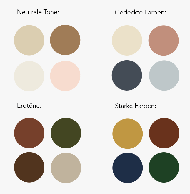 Farbenkombinationen die für Outfits gut zusammenpassen