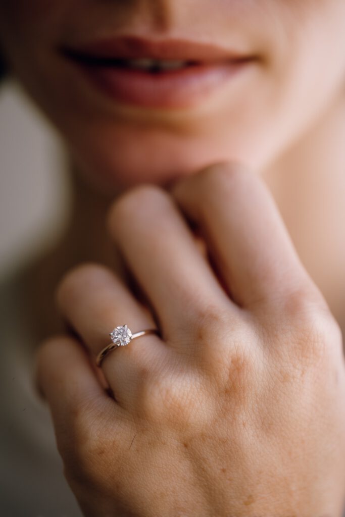 Nahaufnahme Verlobungsring