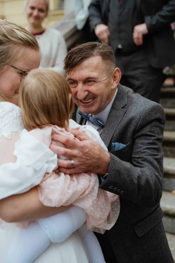 Gratulation einer hochzeit