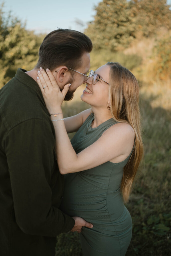 Babybauch Shooting mit Partner